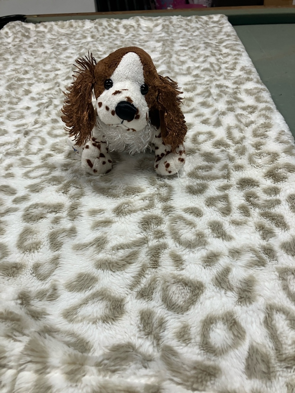 GANZ Webkins Brown and White Spotted Springer Spaniel Plush Dog Toy